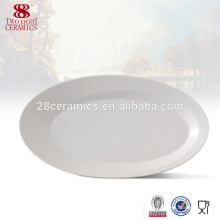Plaque de service en céramique pour assiettes à dîner, assiette ovale promotionnelle